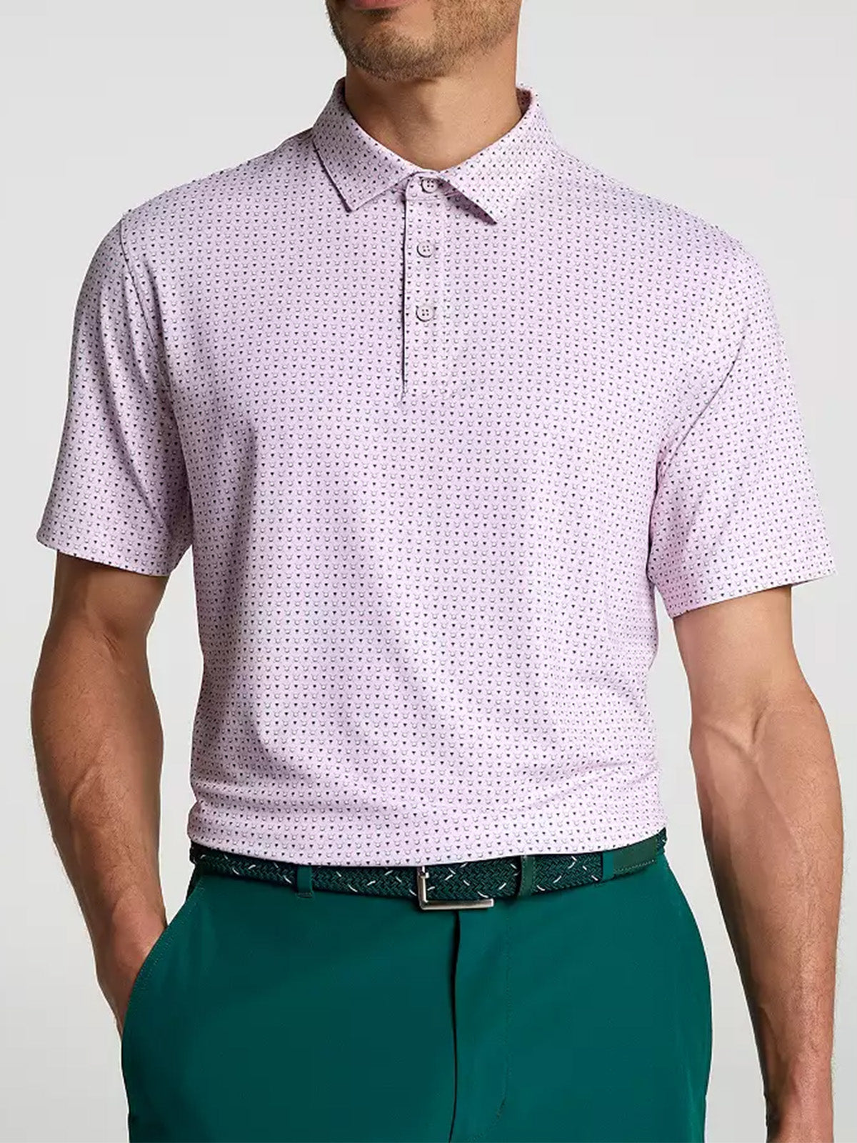 Men's Performance Print Golf Polo