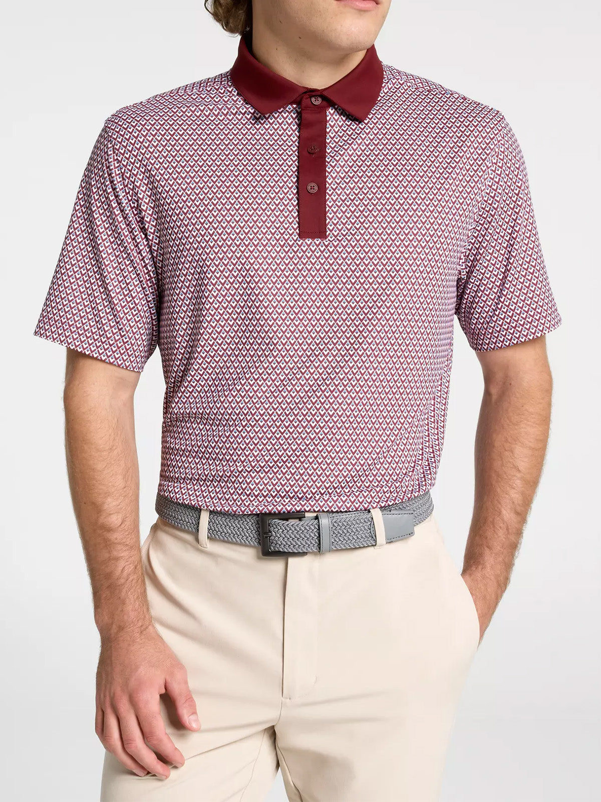 Men's Performance Print Golf Polo