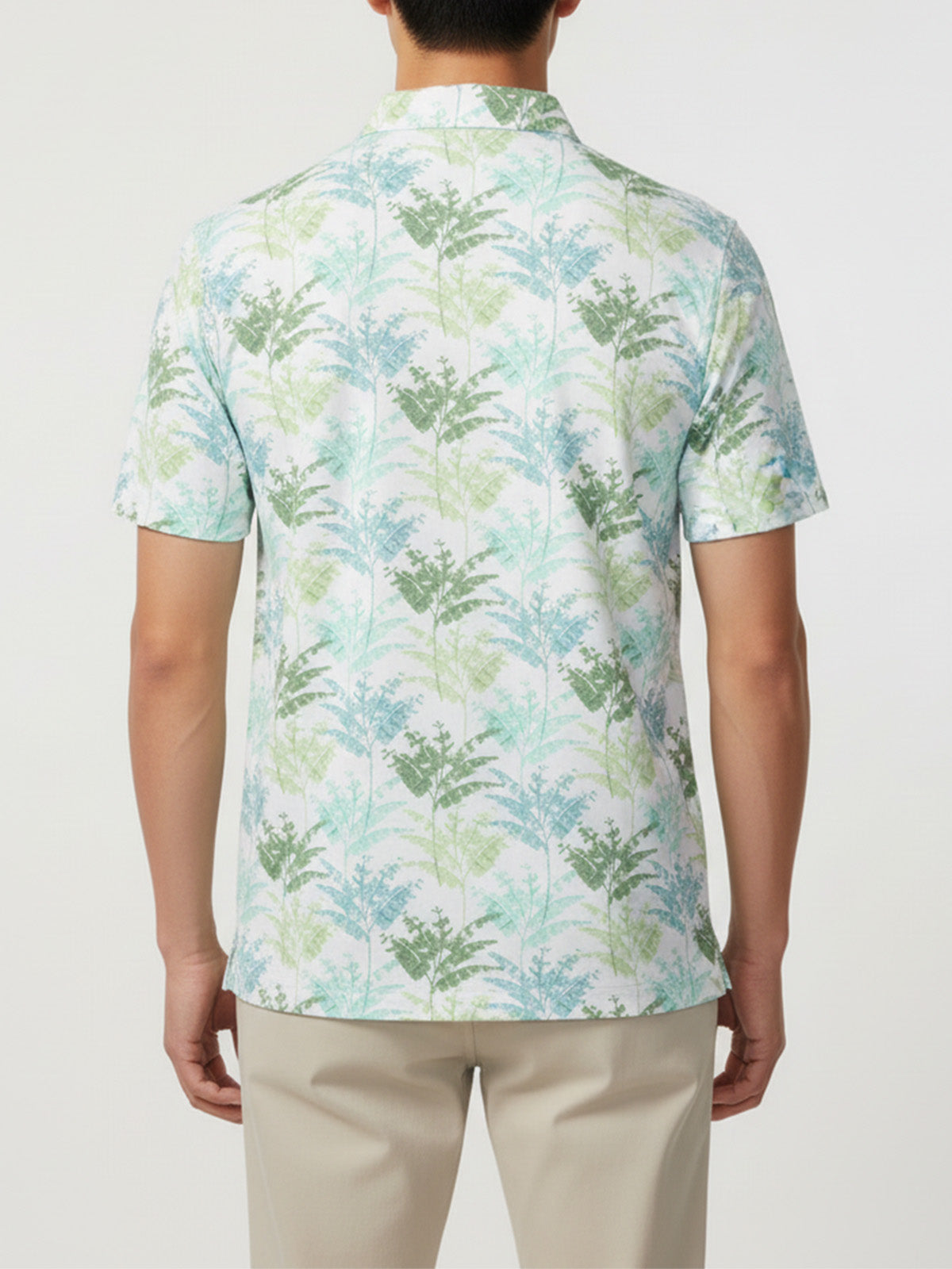 SAN LUCIO VERDE PALMS POLO STRETCH KNIT POLO