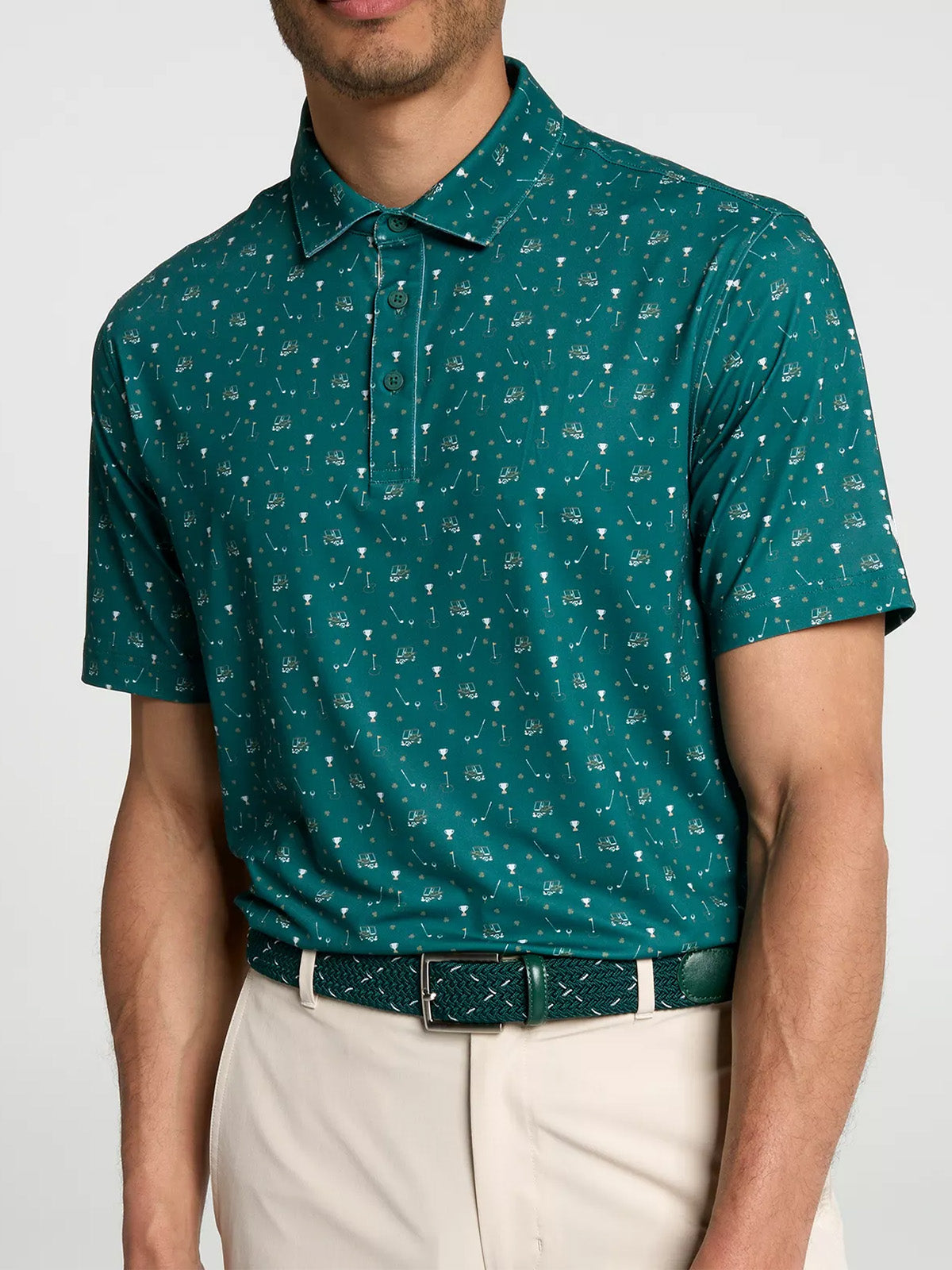 Men's Performance Print Golf Polo