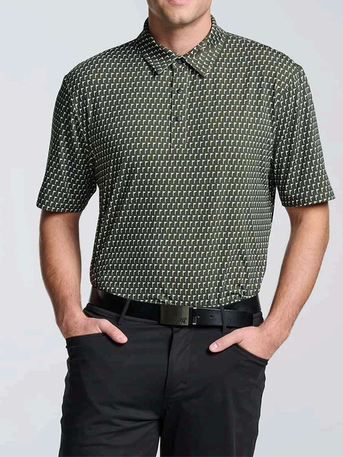 MEN'S TOUR PIN FLAG POLO