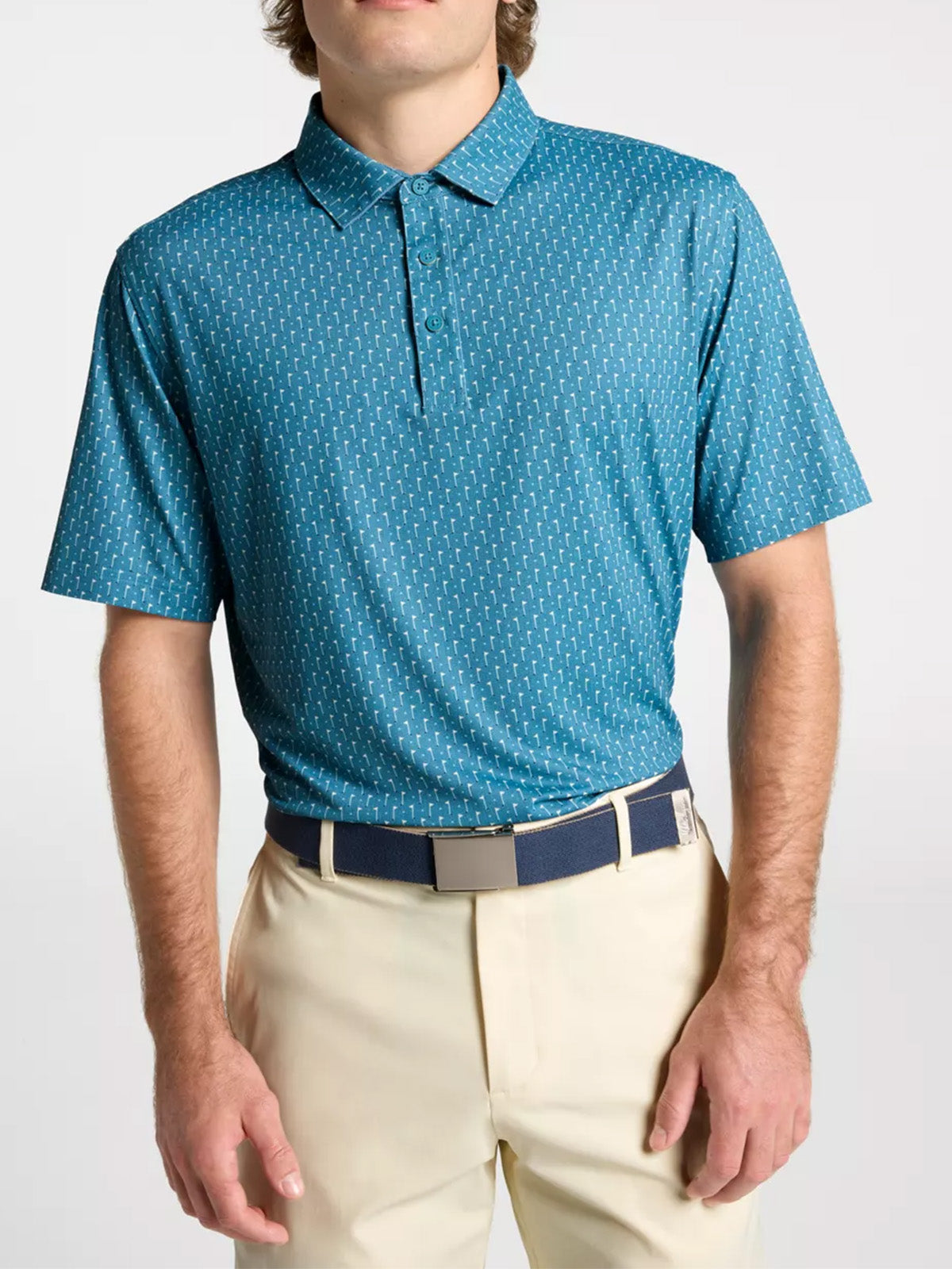 Men's Performance Print Golf Polo