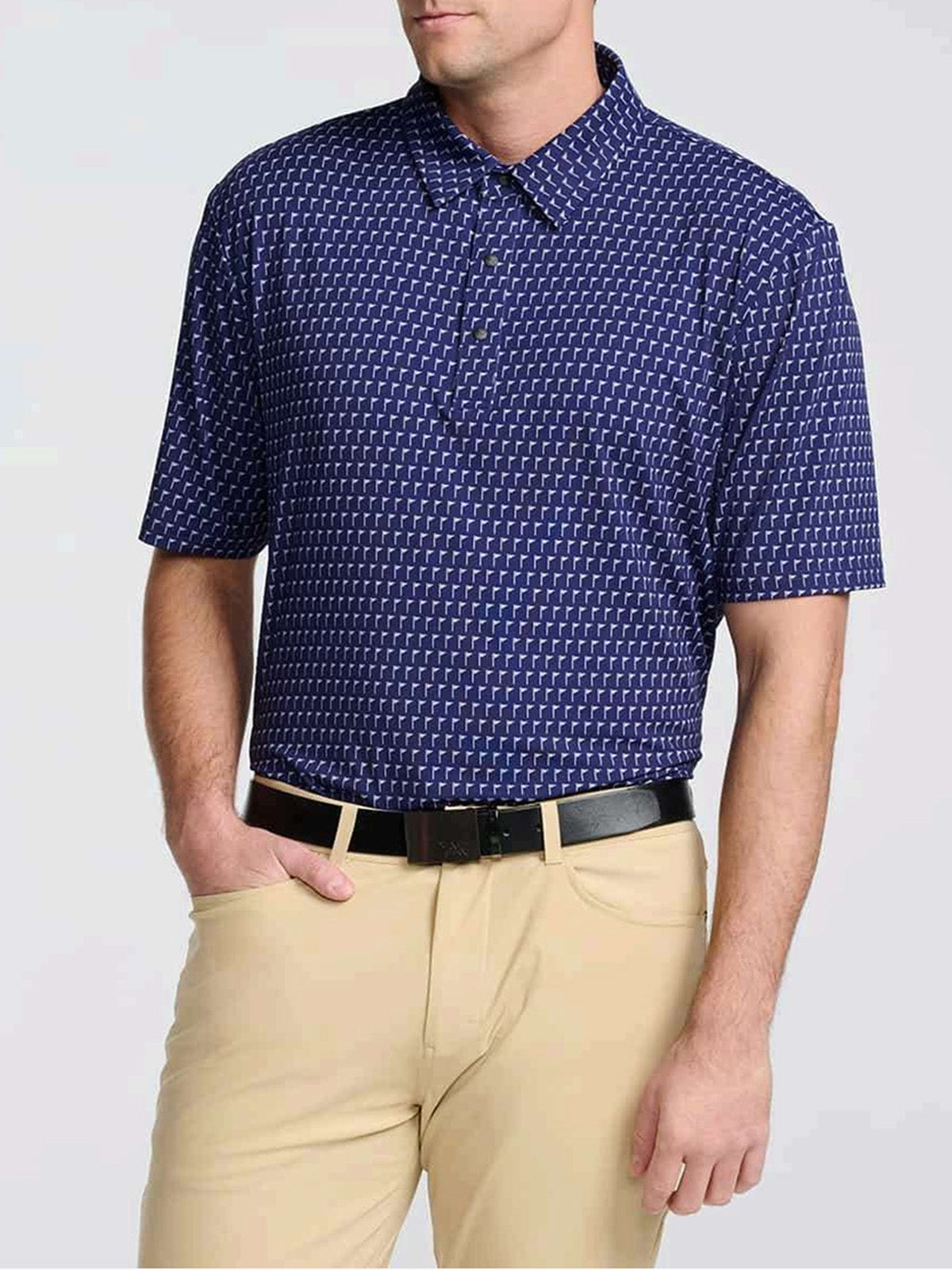 MEN'S TOUR PIN FLAG POLO