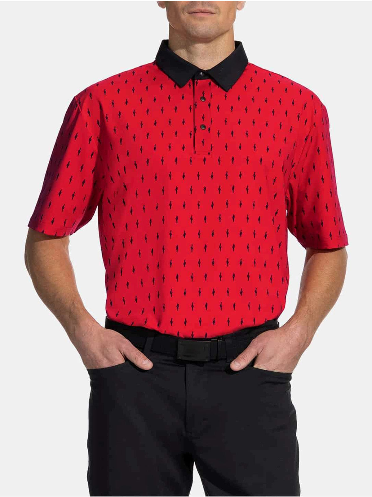 MEN'S CACTUS PRINT POLO