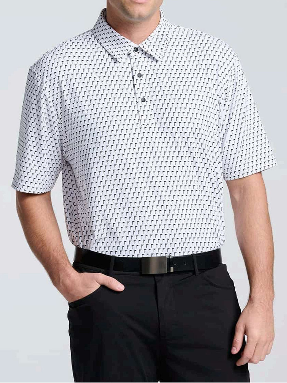 MEN'S TOUR PIN FLAG POLO
